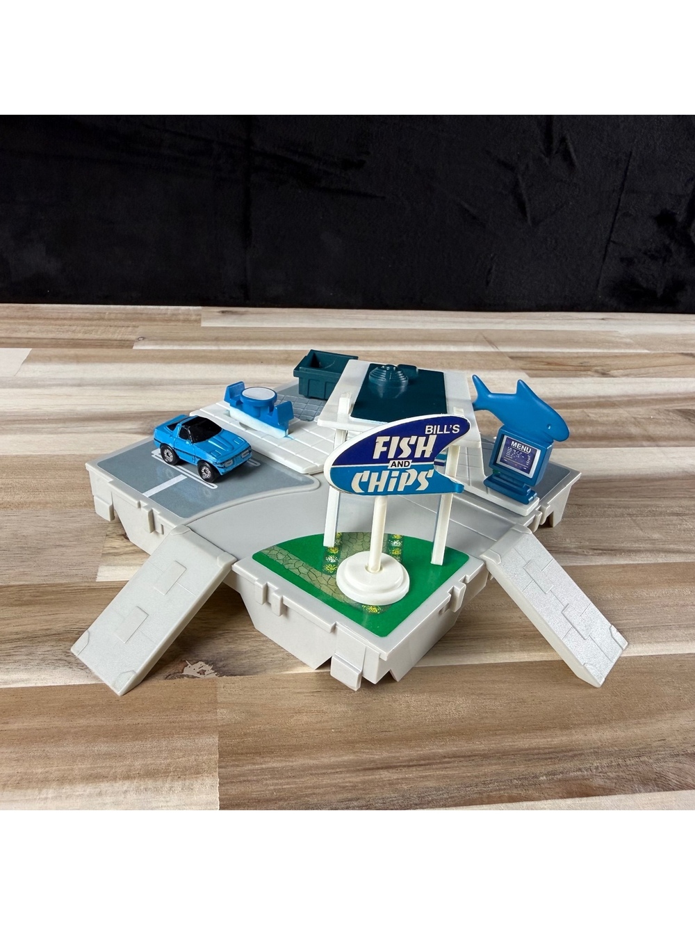 Micro Machines Travel City Fish & Chips Drive Thru 1987 Galoob